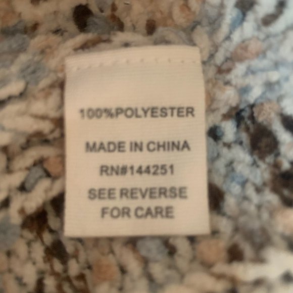 NWT JESSICA SIMPSON BEIGE MULTI-COLOR DOT CHUNKY CABLE KNIT SWEATER XS - Picture 6 of 8